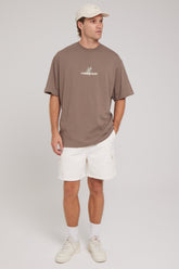 Relaxed Cargo Short White